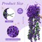 10 Pack 10 Pack Artificial Hanging Flowers Garland Arch Flowers for Wedding Ceremony Wall Home Floral Party Garden Outdoor Decoration (Purple)